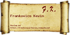 Frankovics Kevin névjegykártya